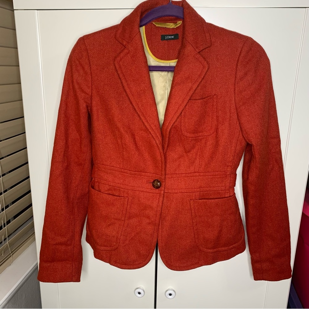 J. Crew by Robert Noble Lined Scottish Blazer